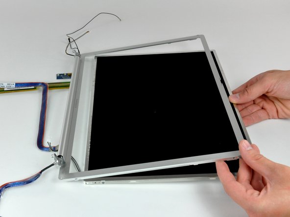 PowerBook G4 Aluminum 15" 1-1.5 GHz Front Display Bezel Replacement: step 41, image 1 of 1