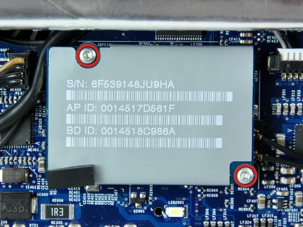 iMac G5 17" Model A1144 AirPort/Bluetooth Board Replacement: step 12, image 1 of 2