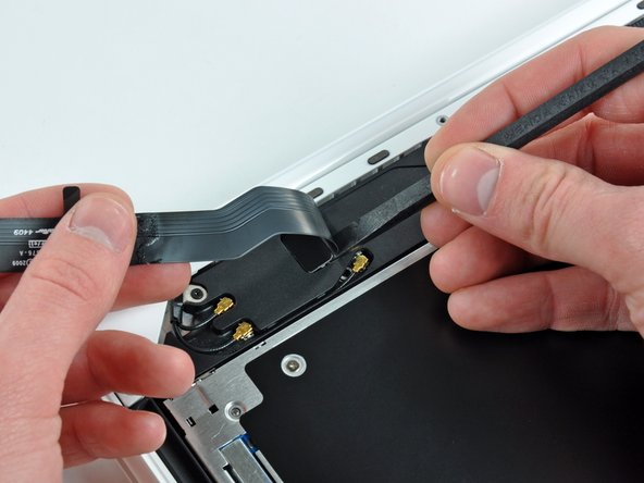 MacBook Unibody Model A1342 AirPort/Bluetooth Cable Replacement: step 5, image 1 of 1