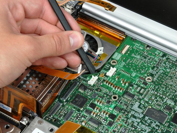 PowerBook G4 Aluminum 17" 1.67 GHz (High-Res) Logic Board Replacement: step 43, image 1 of 1