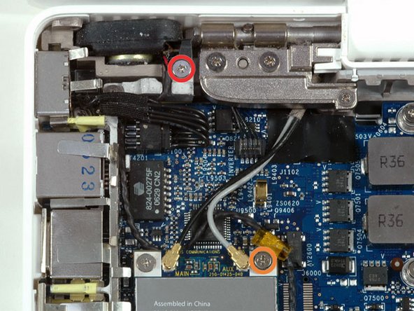 MacBook Core Duo Left Speaker Replacement: step 14, image 1 of 1