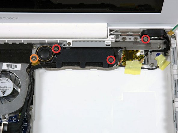 MacBook Core 2 Duo Right Speaker Replacement: step 24, image 1 of 2