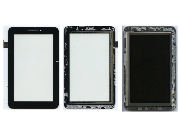 Lenovo Ideapad, Separation of display glas and frame: step 7, image 2 of 2