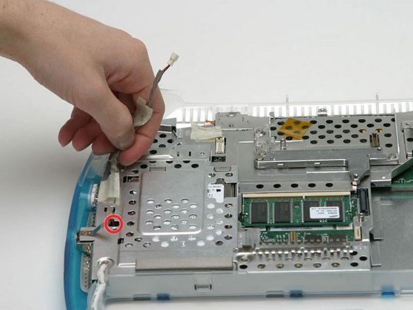iBook G3 Clamshell DC-In Board Replacement: step 31, image 1 of 1