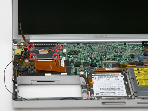 PowerBook G4 Aluminum 15" 1-1.5 GHz Left Fan Replacement: step 16, image 1 of 1