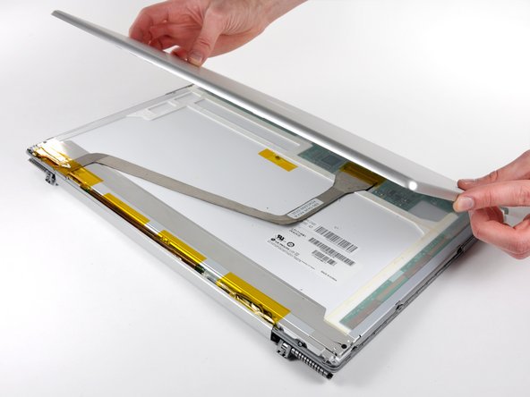 PowerBook G4 Aluminum 17" 1.67 GHz (High-Res) Front Display Bezel Replacement: step 42, image 2 of 2