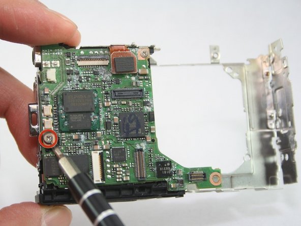 Disassembling Canon PowerShot SD1100 IS AV port and Logic board: step 23, image 1 of 1