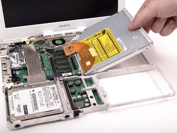 iBook G4 12" 800 MHz-1.2 GHz Optical Drive Replacement: step 40, image 1 of 1