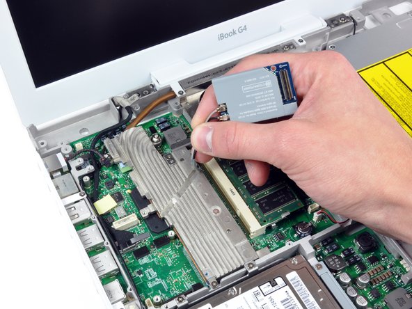 iBook G4 14" 1.42 GHz Logic Board Replacement: step 36, image 1 of 1