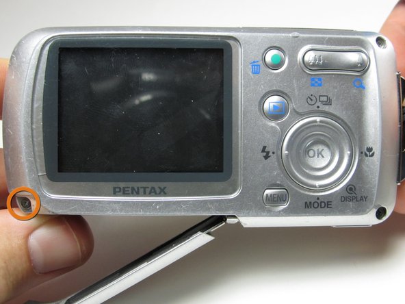 Pentax Optio WP Back Casing Replacement: step 4, image 2 of 2