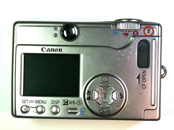 Canon Powershot S200 Screen Replacement: step 6, image 1 of 1