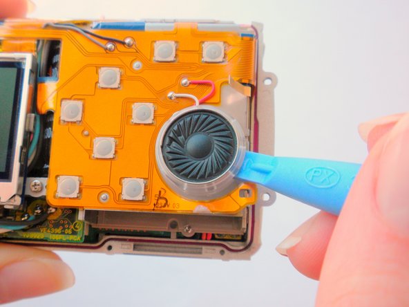 Olympus Stylus 410 Speaker Replacement: step 8, image 2 of 3