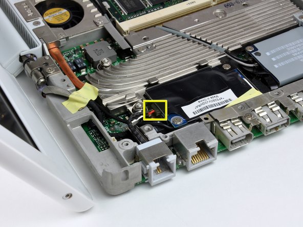 iBook G4 12" 1.33 GHz RJ-11 Board Replacement: step 33, image 1 of 1