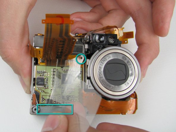 Canon PowerShot S500 Breakdown to Three Parts Replacement: step 30, image 1 of 1