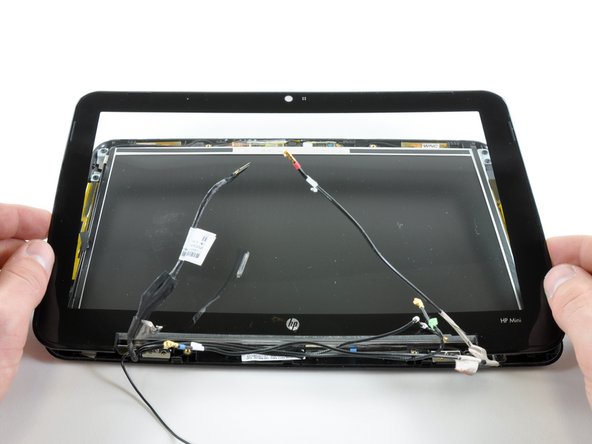 HP Mini 1000 Front Display Bezel Replacement: step 44, image 1 of 1