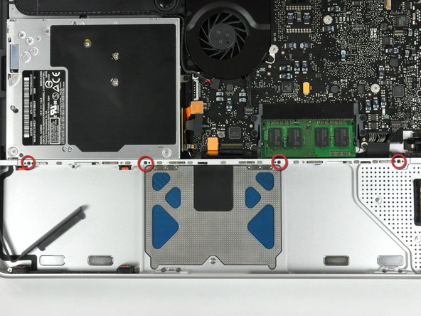 MacBook Unibody Model A1278 Upper Case Replacement: step 19, image 1 of 1