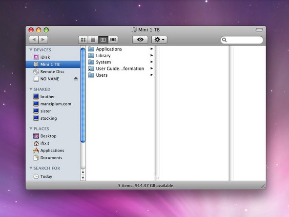 Mac mini Model A1283 Terabyte Drive Replacement: step 25, image 2 of 3