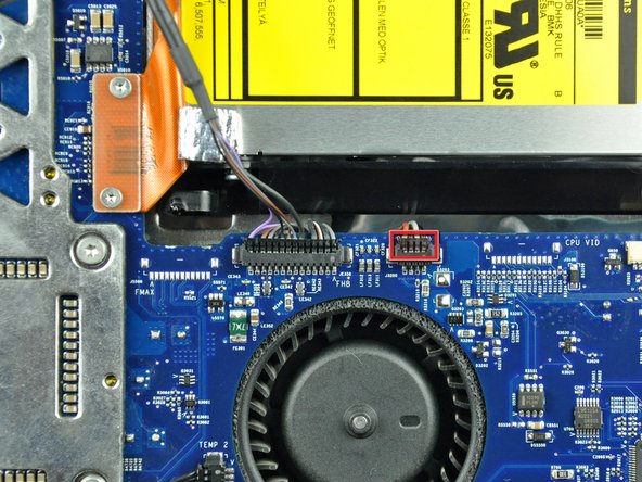 iMac G5 20" Model A1145 Hard Drive Fan Replacement: step 30, image 1 of 2