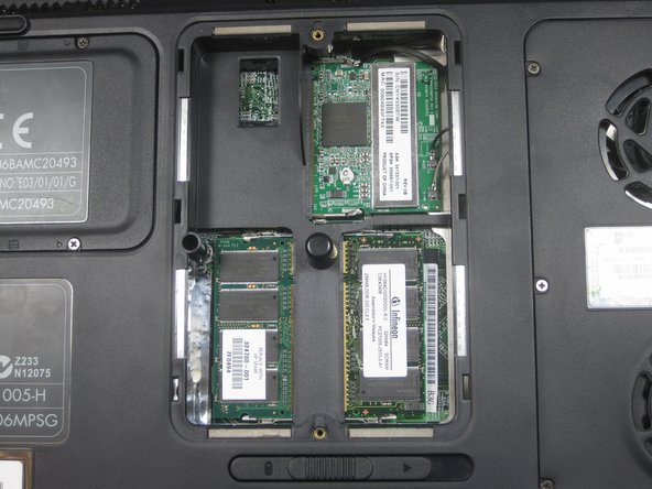 HP Pavilion ZD7000 Wi-Fi Card Replacement: step 3, image 2 of 2