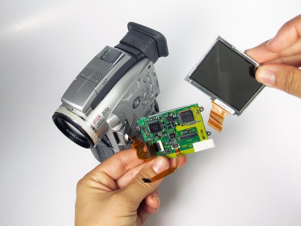 Canon Optura 100MC LCD Screen and Glass Screen Replacement: step 12, image 2 of 2