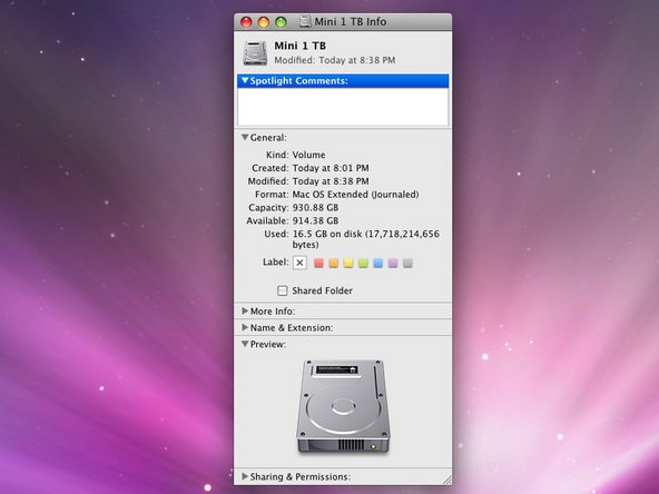 Mac mini Model A1283 Terabyte Drive Replacement: step 27, image 1 of 1