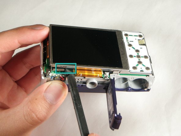 Sanyo VPC S1275 LCD Screen Replacement: step 8, image 1 of 2