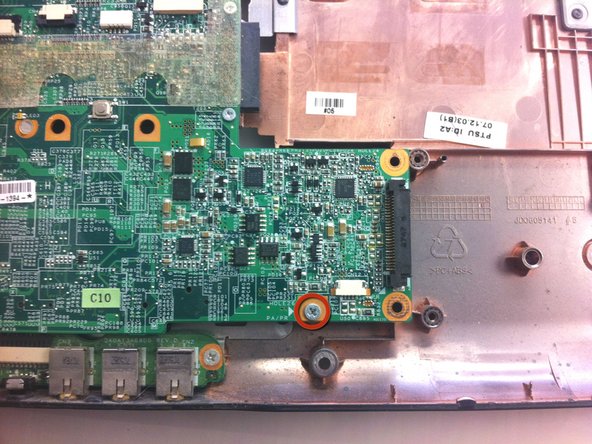 HP Pavilion dv6000 Fan Replacement: step 16, image 1 of 3