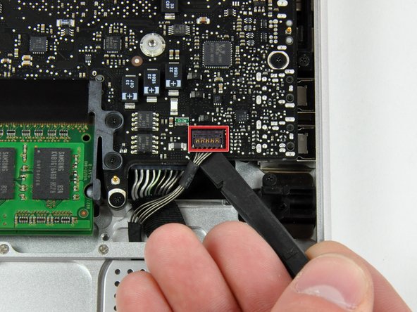 MacBook Unibody Model A1278 Logic Board Replacement: step 13, image 1 of 1
