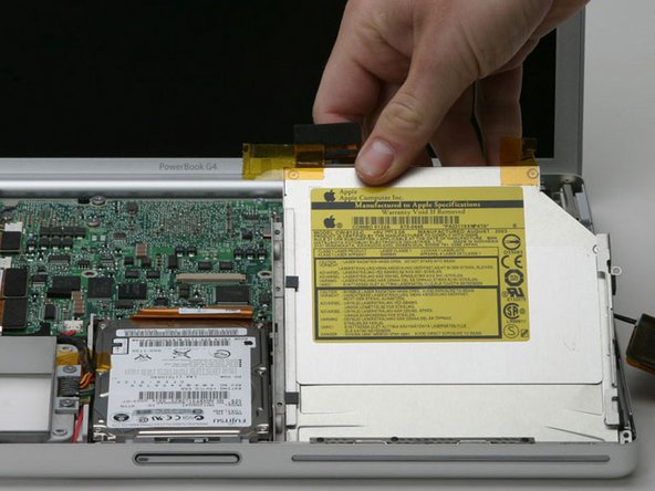 PowerBook G4 Aluminum 15" 1-1.5 GHz Optical Drive Replacement: step 19, image 1 of 1