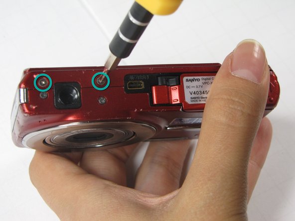 Disassembling Sanyo VPC-X1200 Back Case, Disassembling Sanyo VPC-X1200 Back Case: step 1, image 3 of 3