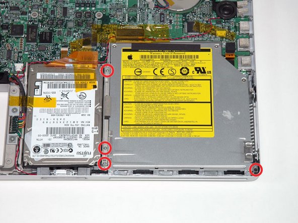 PowerBook G4 Aluminum 15" 1.5-1.67 GHz Optical Drive Replacement: step 11, image 1 of 1