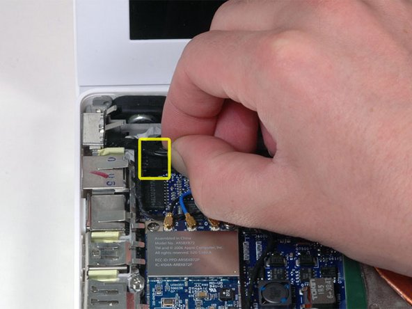 MacBook Core 2 Duo Left I/O Frame Replacement: step 13, image 1 of 1