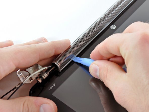 HP Mini 1000 Left Display Hinge Replacement: step 36, image 2 of 2