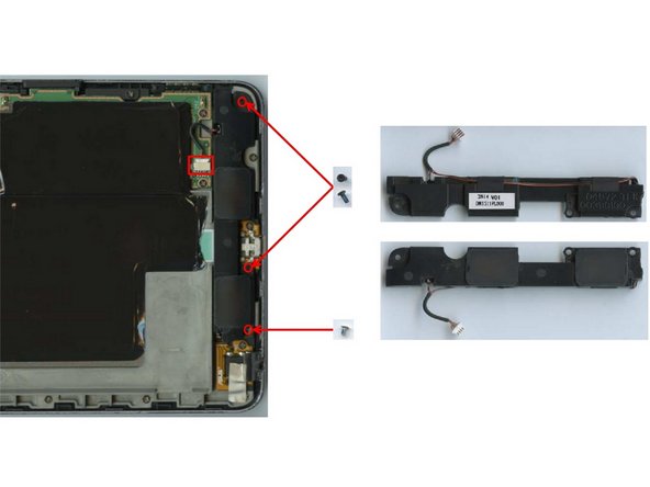 Asus Google Nexus 7, Removal of speakers: step 3, image 1 of 1