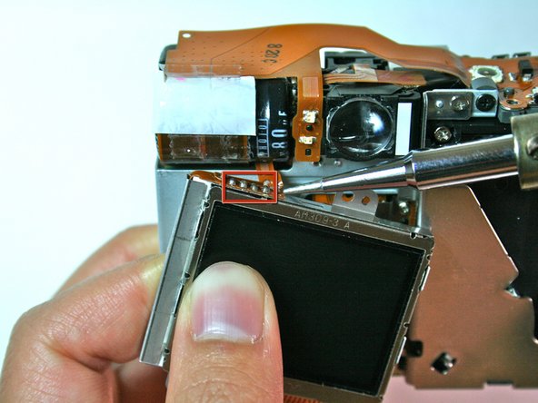 Canon Powershot S200 Screen Replacement: step 22, image 1 of 1