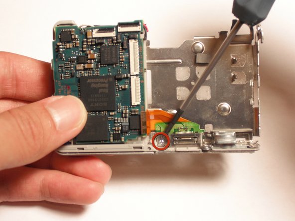 Sony Cyber-shot DSC-W55 Motherboard - Second Half Replacement: step 19, image 1 of 1