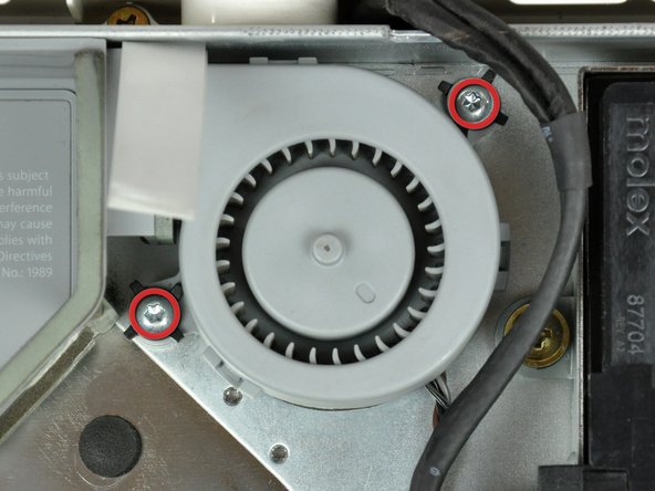 iMac G5 17" Model A1058 Upper Right Fan Replacement: step 9, image 1 of 2