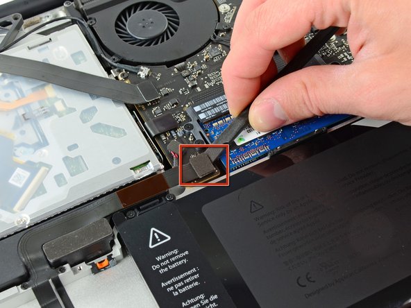 MacBook Pro 15" Unibody Early 2011 Hard Drive/IR Sensor Cable Replacement: step 9, image 1 of 1