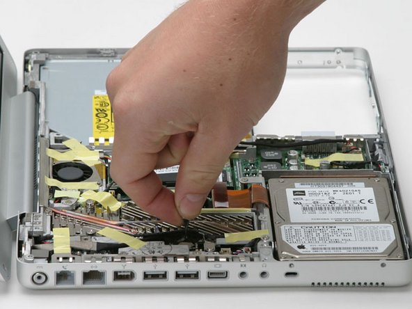 PowerBook G4 Aluminum 12" 867 MHz RJ-11 Board Replacement: step 20, image 1 of 1