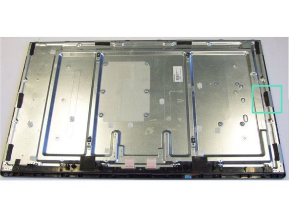 Toshiba 48L1443DG TV set, Removal of Liquid Crystal Display (LCD) 1/2: step 4, image 1 of 3