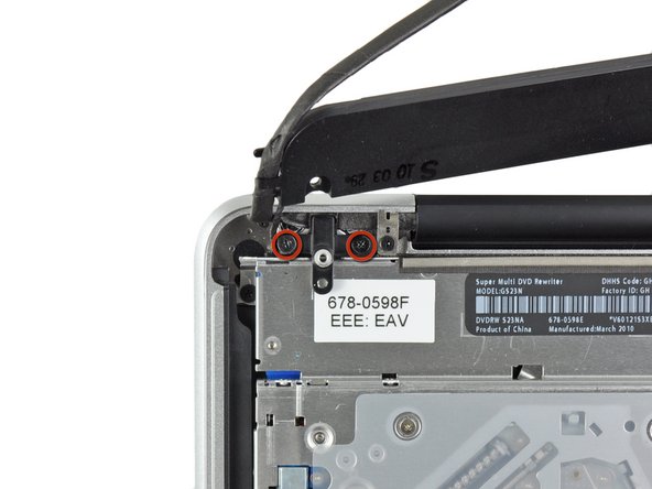 MacBook Pro 13" Unibody Mid 2010 Optical Drive Replacement: step 10, image 1 of 2