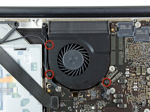 MacBook Pro 15" Unibody Early 2011 Right Fan Replacement: step 6, image 1 of 1
