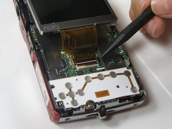 Sanyo VPC-X1200 LCD Screen Replacement: step 4, image 1 of 2