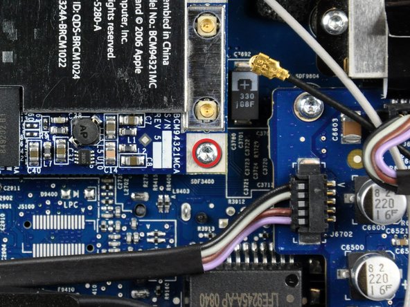 iMac Intel 20" EMC 2133 and 2210 AirPort Extreme Replacement: step 7, image 1 of 1