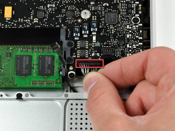 MacBook Unibody Model A1278 DC-In Board Replacement: step 14, image 1 of 1
