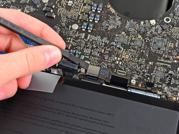 MacBook Pro 15" Unibody Early 2011 Left Speaker Replacement: step 16, image 1 of 1