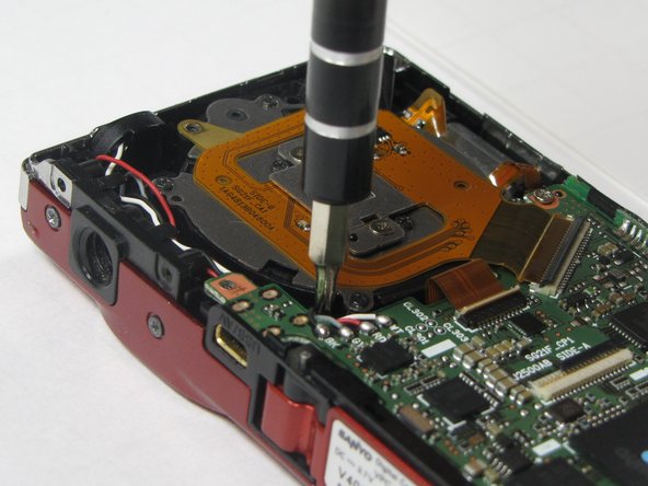 Sanyo VPC-X1200 shutter assembly replacement: step 8, image 2 of 2