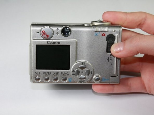 Canon Powershot S410 Memory Card Replacement: step 4, image 2 of 2