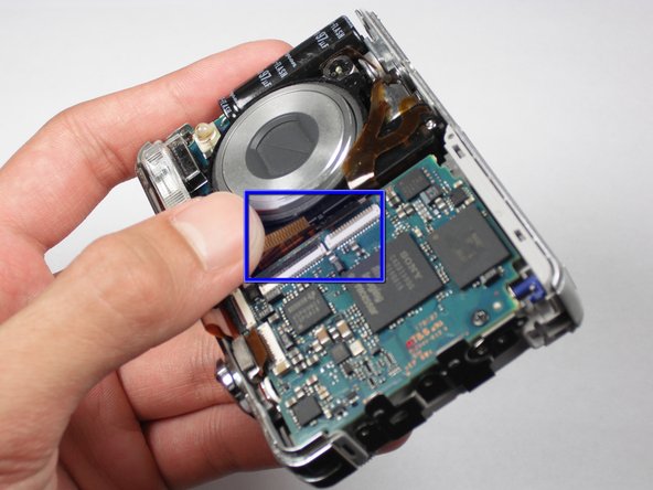 Sony Cyber-shot DSC-W55 Motherboard - Second Half Replacement: step 9, image 2 of 2