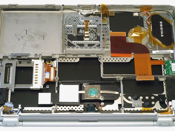 PowerBook G4 Titanium Mercury Upper Case Replacement: step 28, image 1 of 1